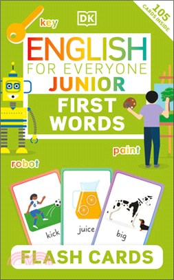 English for Everyone Junior First Words Flash Cards (105 Cards Inside)(美國版)