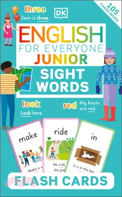 English for Everyone Junior Sight Words Flash Cards (105 Cards Inside)(美國版)