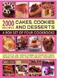 2000 Recipes ─ Cakes, Cookies and Desserts: A Box Set of Four Cookbooks