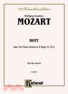Duet after the Piano Sonata in A Major, K. 331 ─ Kalmus Edition
