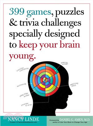 399 games, puzzles & trivia challenges specially designed to keep your brain young