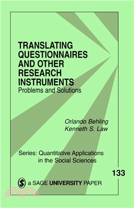 Translating Questionnaires and Other Research Instruments ― Problems and Solutions