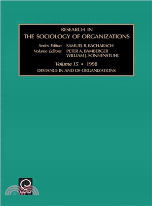 Research in the Sociology of Organizations, 1998