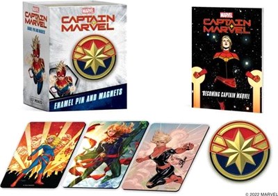 Marvel: Captain Marvel Enamel Pin and Magnets