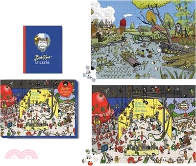 Bob Ross: Seek-And-Find Puzzle: 2-In-1 Double-Sided + 1,000 Pieces!