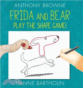 Frida and Bear.play the shape game! /