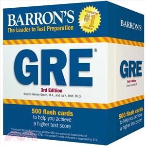 Barron's GRE Flash Cards ─ 500 Flash Cards to Help You Achieve a Higher Score