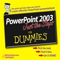 POWERPOINT 2003 JUST THE STEPS FOR D