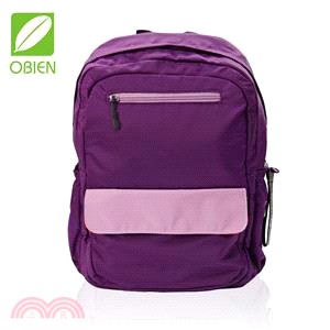 OBIEN 都會風情輕量中型後背包-紫