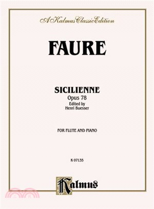 Sicilienne, Op. 78 ─ Kalmus Edition