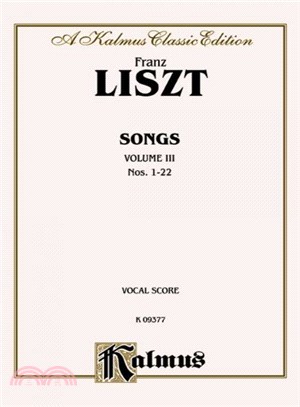 Songs ─ Vocal Score