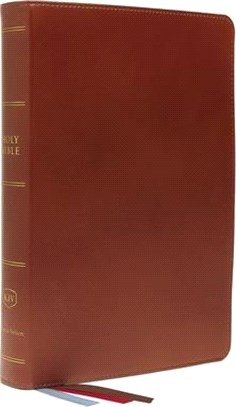 Holy Bible ― KJV, Preaching Bible, Premium Calfskin Leather, Brown, Comfort Print