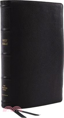 Holy Bible ― New King James Version, Black, Reference Bible, Classic Verse-by-verse, Center-column, Premium Goatskin Leather, Comfort Print, Premier Collection, Re