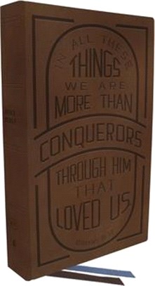 Kjv, Large Print Center-Column Reference Bible, Verse Art Cover Collection, Genuine Leather, Brown, Red Letter, Comfort Print: Holy Bible, King James