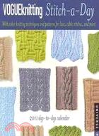 Vogue Knitting Stitch-a-Day 2011 Calendar