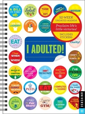 I Adulted! Agenda Undated Calendar ― Stickers for Grown-ups