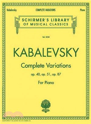 Complete Variations ─ Op. 40, Op. 51, Op. 87