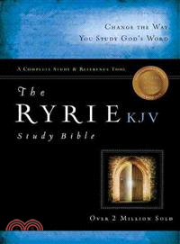 The Ryrie Study Bible ― King James Version, Black, Genuine Leather, Red Letter, Indexed, Ribbon Marker