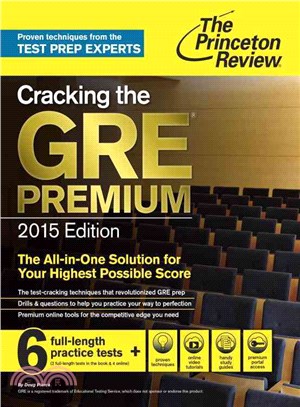 Princeton Review Cracking the GRE Premium Edition With 6 Practice Tests, 2015