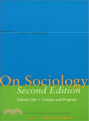 On Sociology ─ Critique And Program