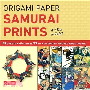 Origami Paper Samurai Prints Small 6 3/4" ─ It's Fun to Fold!
