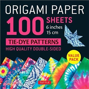 Origami Paper 100 Sheets Tie-dye Patterns 6 Inch - 15cm ― Tuttle Origami Paper - High-quality Origami Sheets Printed With 8 Different Designs: Instructions for 8 Projects Included