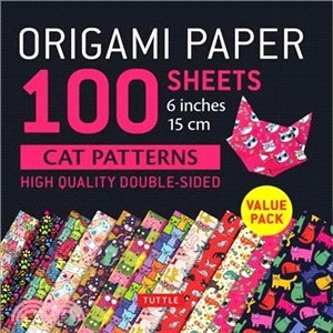 Origami Paper 100 Sheets Cat Designs 6 Inch ― Tuttle Origami Paper: High-quality Double-sided Origami Sheets Printed With 12 Different Patterns: Instructions for 6 Projects Included