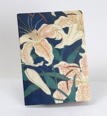 Hiroshige Spotted Lilies Paperback Journal: Dotted: Notebook with Pocket
