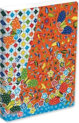 Journal Modern Batik Kawung, Lined Paperback: Blank Lined 144 Page A5 Notebook