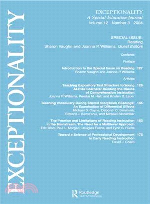 Exceptionality: A Special Issue Of Exceptionality; Reading