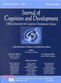 Journal of Cognition and Development 2002 ─ A Special Issue in Honor of Katherine Nelson