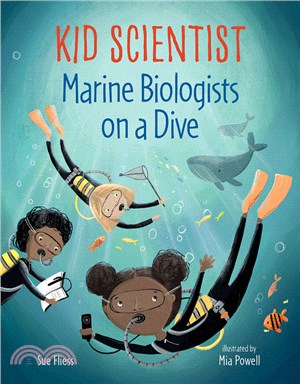 Marine biologists on a dive ...