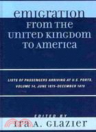 Emigration from the United Kingdom to America: Lists of Passengers Arriving at U.s. Ports June 1879 - December 1879
