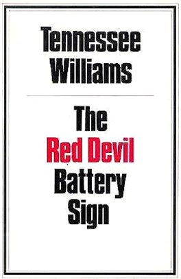 Red Devil Battery Sign