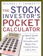 STOCK INVESTOR'S POCKET CALCULATOR