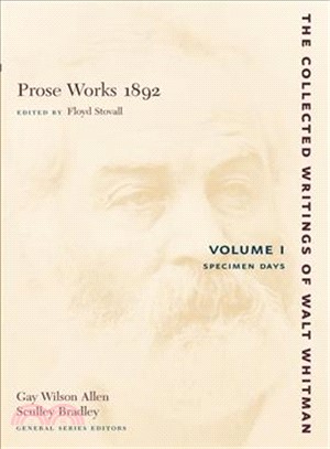 Prose Works 1892 ― Speciman Days