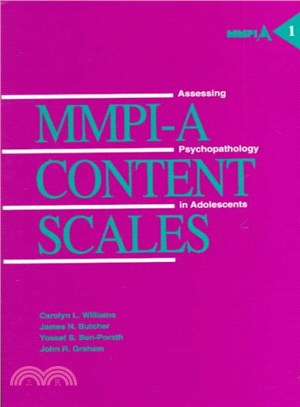 Mmpi-A Content Scales ─ Assessing Psychopathology in Adolescents