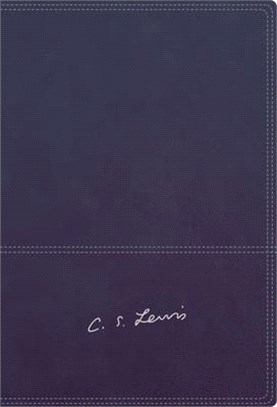 Reina Valera Revisada Biblia Reflexiones de C. S. Lewis, Leathersoft, Azul Marino, Interior a DOS Colores