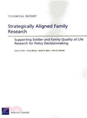 Strategically Aligned Family Research ― Supporting Soldier and Family Quality of Life Research for Policy Decisonmaking