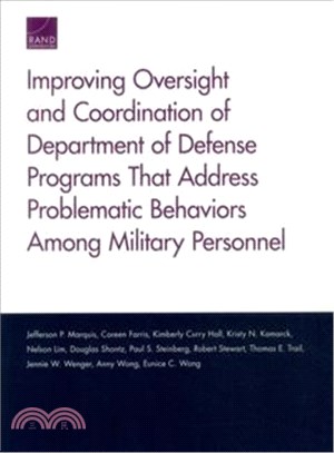 Improving Oversight and Coordination of Department of Defense Programs That Address Problematic Behaviors Among Military Personnel