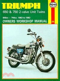 Triumph 650 and 750 2-valve Twins Owners Workshop Manual, No. 122 ─ '63-'83