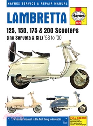 Haynes Service & Repair Manual Lambretta 125, 150, 175 & 200 Scooters ─ (Including Serveta & Sil), '58 to '00