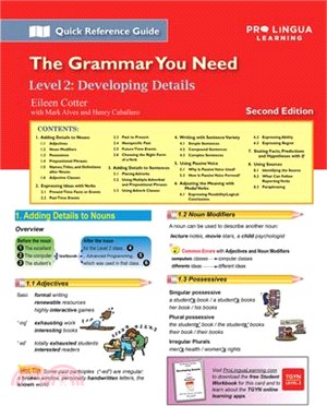 Developing Details: The Grammar You Need, Level 2