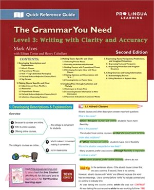 Writing with Clarity and Accuracy: The Grammar You Need, Level 3