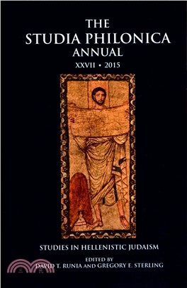 The Studia Philonica Annual Xxvii, 2015 ― Studies in Hellenistic Judaism