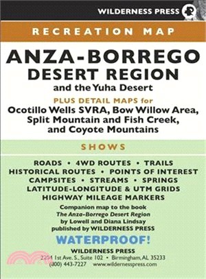 Anza-borrego Desert Region Map