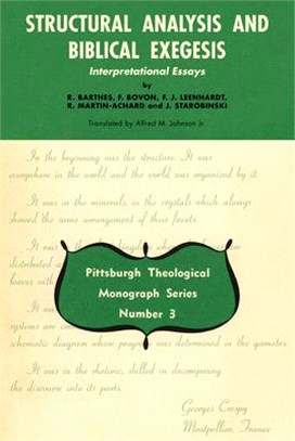 Structural Analysis and Biblical Exegesis ― Interpretational Essays