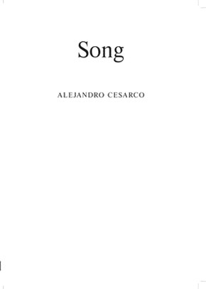 Alejandro Cesarco Song