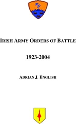 Irish Army Orders of Battle 1923-2004