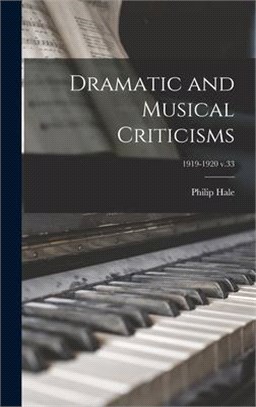 Dramatic and Musical Criticisms; 1919-1920 v.33